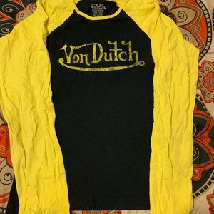 Vintage Von Dutch baseball tee